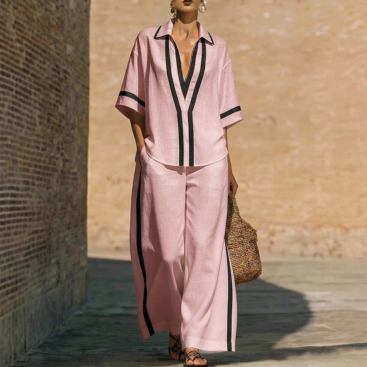 Teodori - Two Piece Coordinated Set – Pink | The Bellemont Sisters Australia