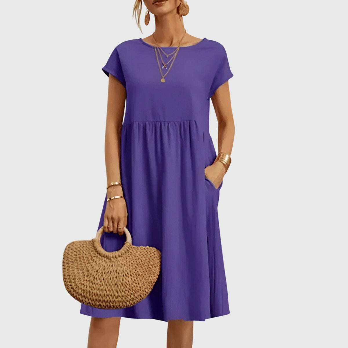 Mirabel | Elegant Spring Dress – Purple | The Bellemont Sisters Australia