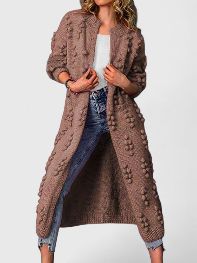 Anzherrah | Comfortable Cardigan – Coffee | The Bellemont Sisters Australia