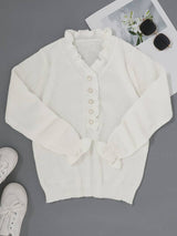 Darcey | Ruffle Blouse with Decorative Buttons for Women | The Bellemont Sisters Australia