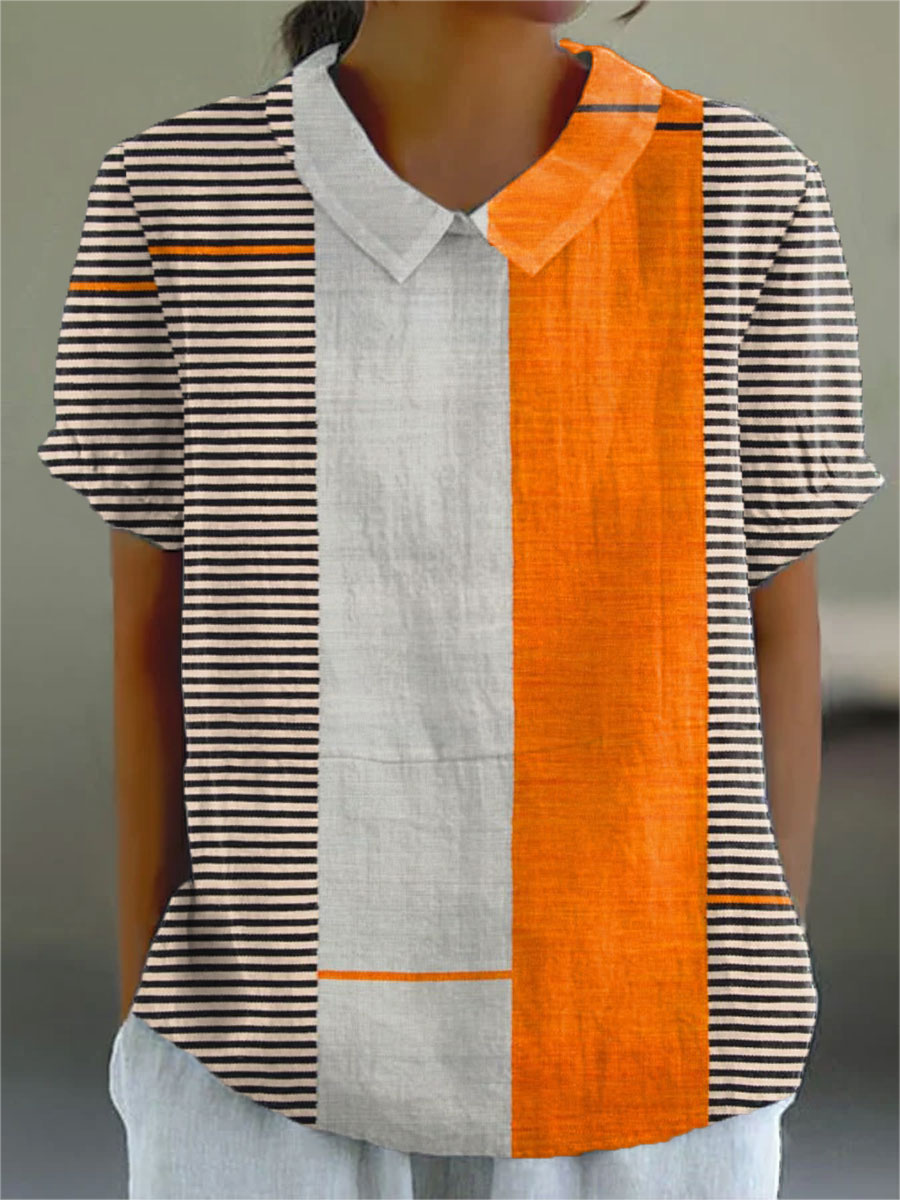 Lena | Color Block Striped Shirt – Multicolor | The Bellemont Sisters Australia