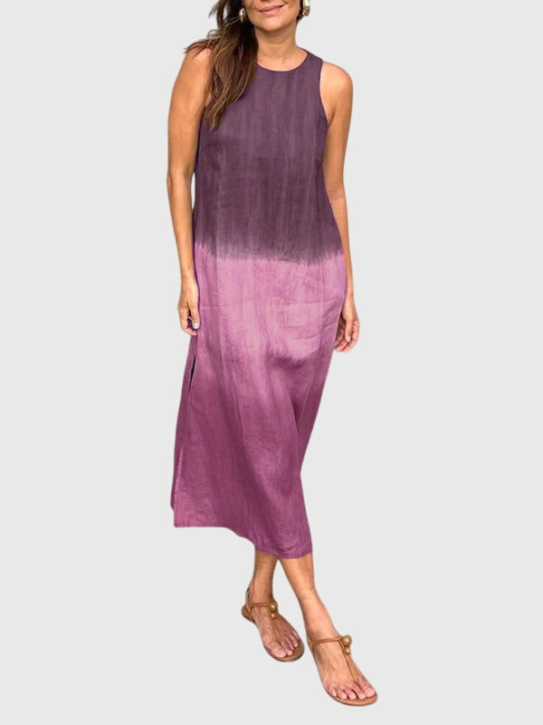 Mira | Stylish Print Dress – Purple | The Bellemont Sisters Australia