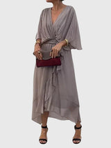 Bethany | Elegant Dress – Gray | The Bellemont Sisters Australia