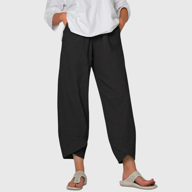 Leona | Comfortable Pants – Black | The Bellemont Sisters Australia