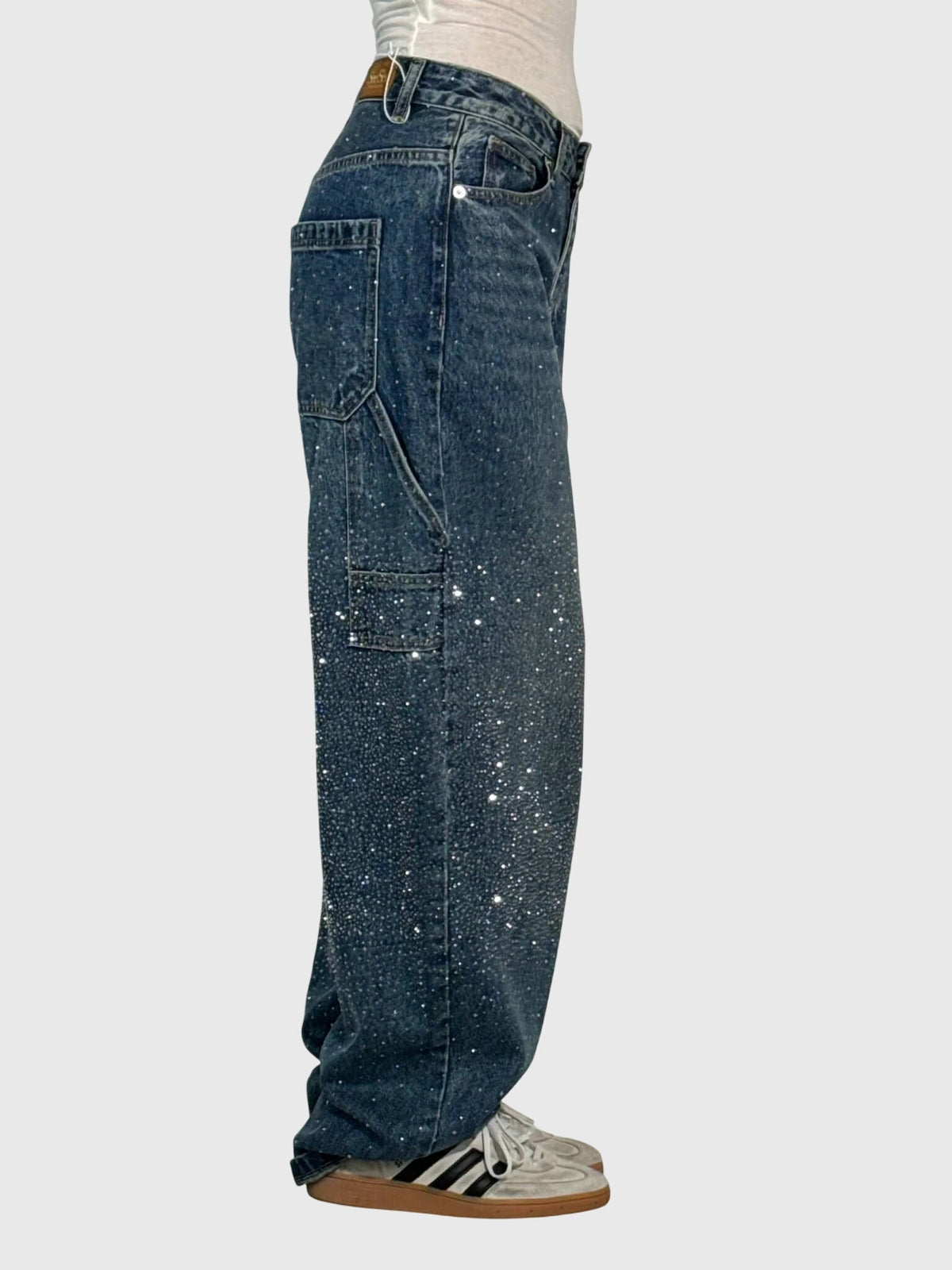 Kimberly | Women’s Sparkle Diamond Denim Pants | The Bellemont Sisters Australia
