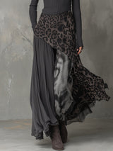 Martina - Long bohemian-style dress with leopard print | The Bellemont Sisters Australia