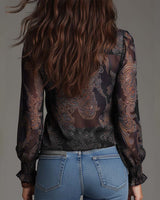 Demi | Zip Ruffled Retro Blouse | The Bellemont Sisters Australia