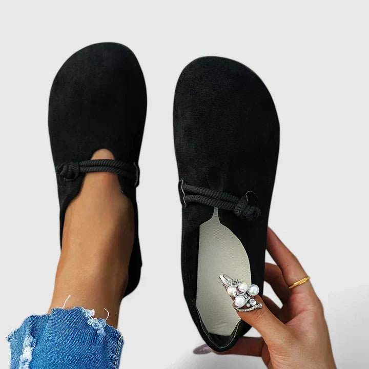 Camilla | Orthopedic Comfort Lace Loafers – Black | The Bellemont Sisters Australia