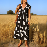 Valérie | V-neck dress | The Bellemont Sisters Australia