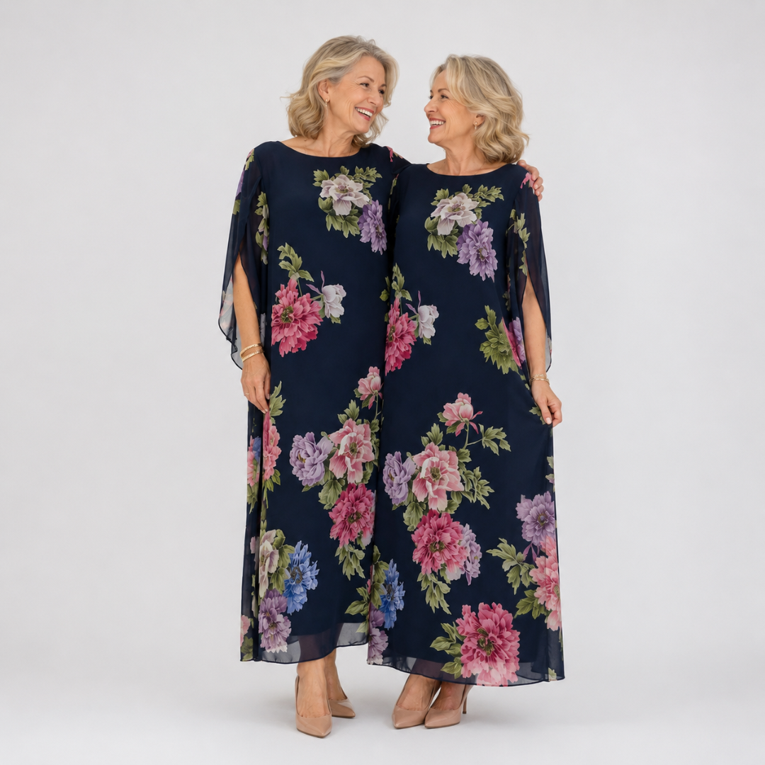 Elowen™ | Midnight Bloom Maxi Dress | The Bellemont Sisters Australia