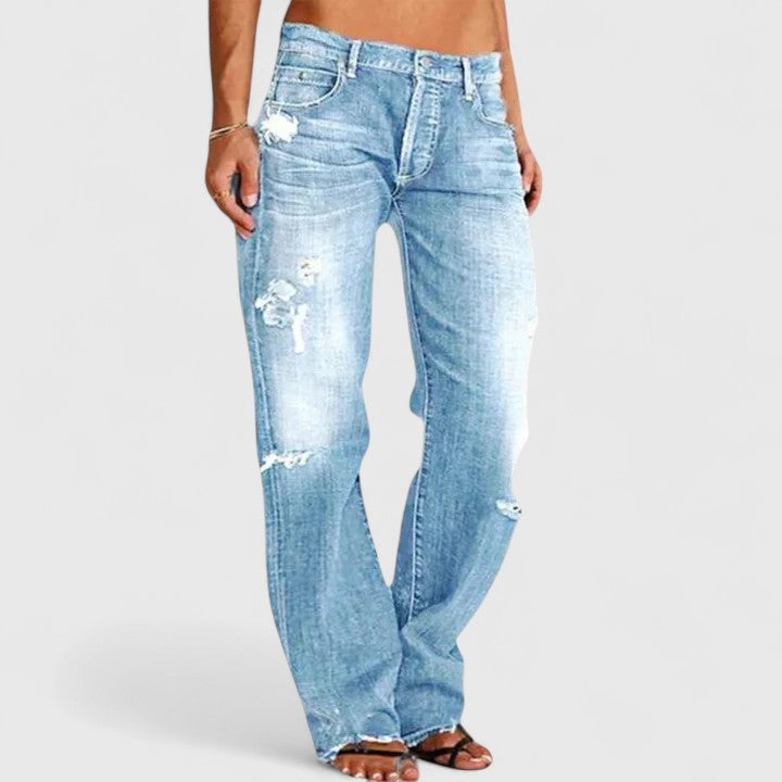 Lianette | Elegant Jeans – Light Blue | The Bellemont Sisters Australia