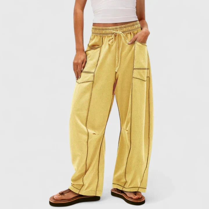 Camrynnne | Comfortable Pants – Yellow | The Bellemont Sisters Australia