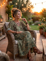 Aleta | Button Front Oversized Pocket Midi Dress | The Bellemont Sisters Australia