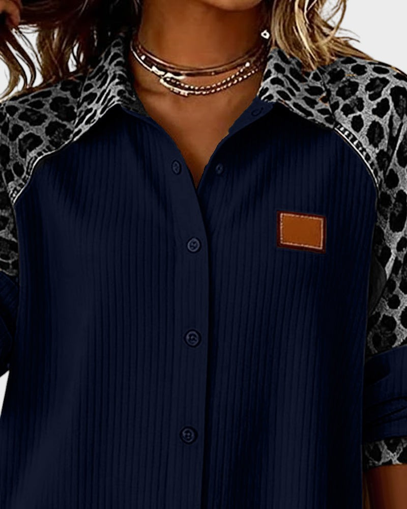 Jackie™ Leopard Print Button-Down Shirt | The Bellemont Sisters Australia