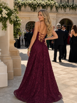 Valenne | Spaghetti Strap Full Lace Maxi Dress | The Bellemont Sisters Australia