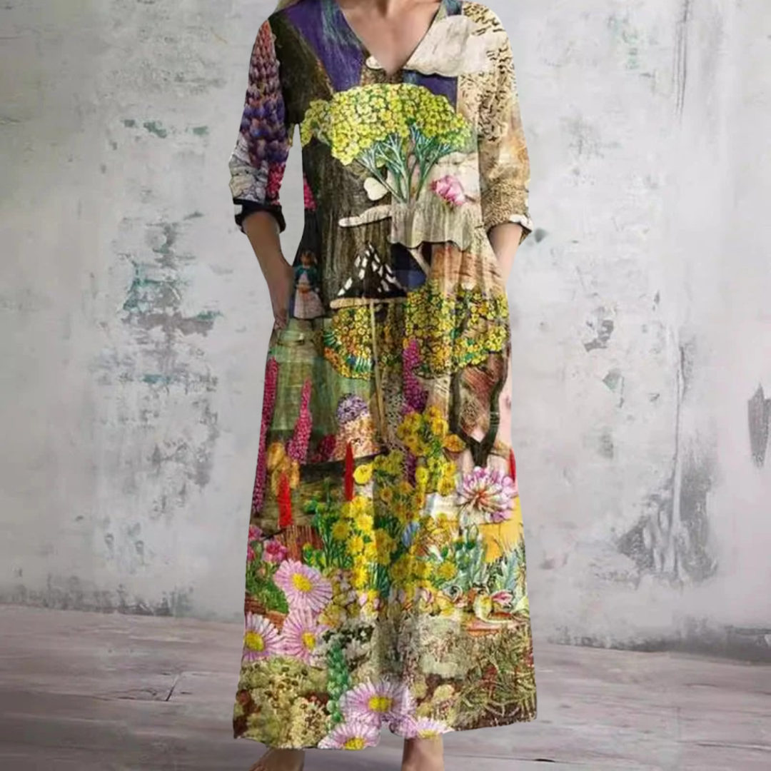 Olda™ | Floral Summer Dress – Multicolor | The Bellemont Sisters Australia