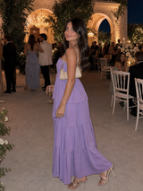 Gemma | Strapless Smocked Bodice Midi Dress | The Bellemont Sisters Australia
