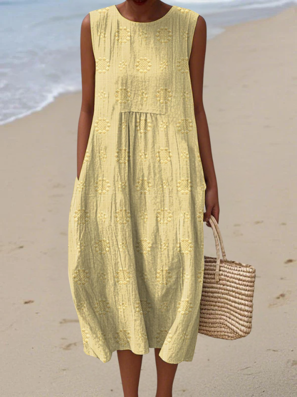 Rose™ Embroidered Midi Dress – Yellow | The Bellemont Sisters Australia