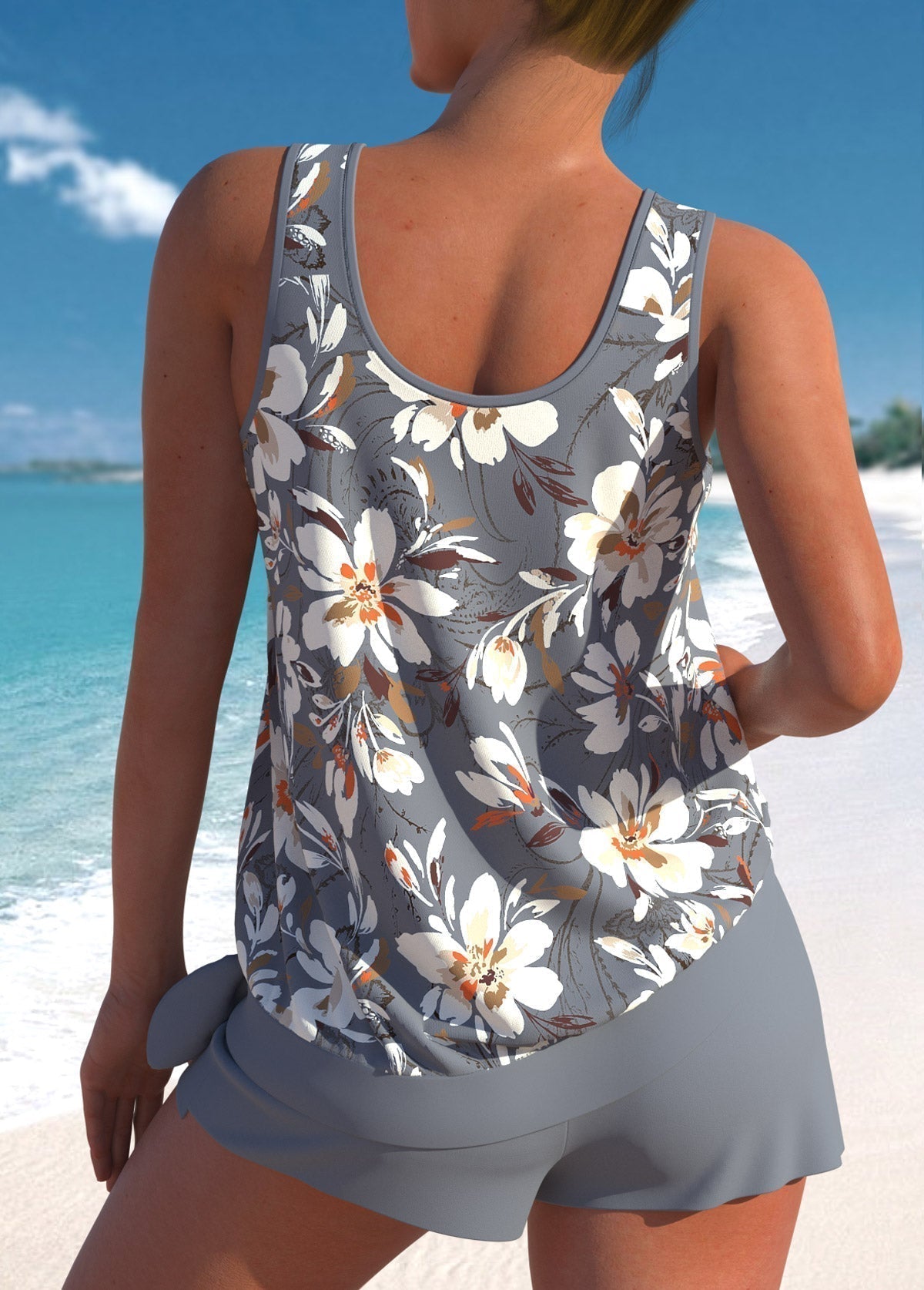 Megan - Relaxed Fit Leaf Swim Set | The Bellemont Sisters Australia