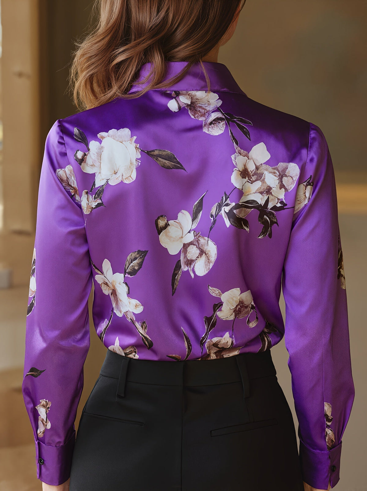 Monique™ Elegant Satin Blouse | The Bellemont Sisters Australia