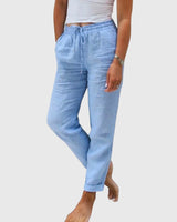 Margaret | Elegant Women's Pants – Blue | The Bellemont Sisters Australia