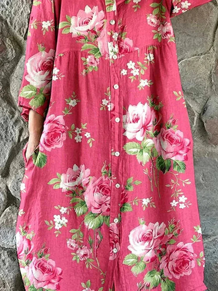 Nira | Art Floral Dress | The Bellemont Sisters Australia