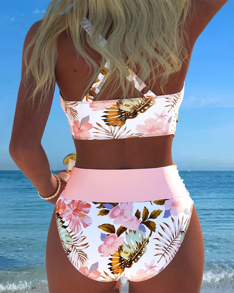 Jolina - Floral Wrap Bikini Set | The Bellemont Sisters Australia