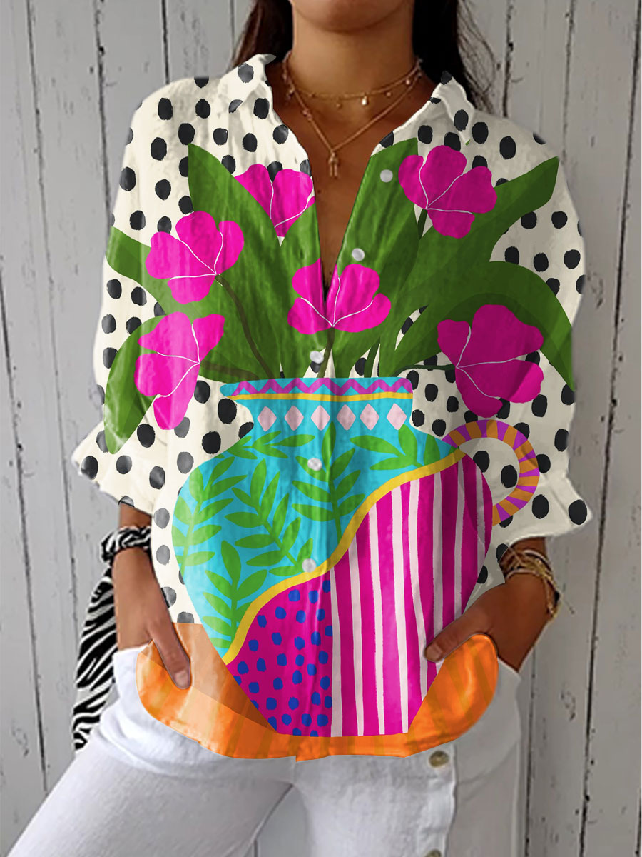 Diana – Floral Graphic Blouse | The Bellemont Sisters Australia