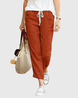 Zanra | Elegant Summer Pants – Orange | The Bellemont Sisters Australia