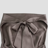 Jenny | Women’s Halter Back Tie Draped Satin Tanks | The Bellemont Sisters Australia
