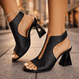 Zoe - Sculpt Heels – Black | The Bellemont Sisters Australia