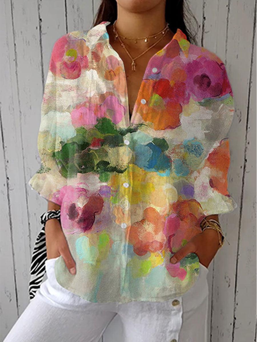 Caroline – Watercolor Floral Blouse | The Bellemont Sisters Australia