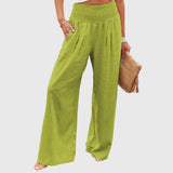Julie - Airy And Elegant Pants – Green | The Bellemont Sisters Australia