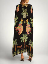 Sahara | Drop Shoulder Sleeve Coconut Tree Printed Dress | The Bellemont Sisters Australia