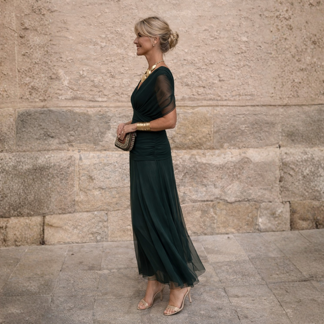 Mikaela - Off-Shoulder Maxi Dress | The Bellemont Sisters Australia