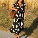 Valerie | V-neck dress – Black - Almost sold out | The Bellemont Sisters Australia