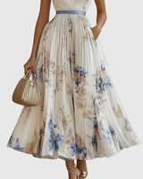 Rowella | Elegant Pleated Maxi Dress | The Bellemont Sisters Australia