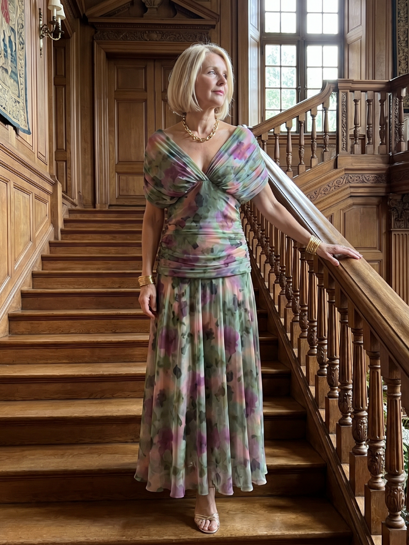 Calen™ Off Shoulder Flow Midi Dress | The Bellemont Sisters Australia