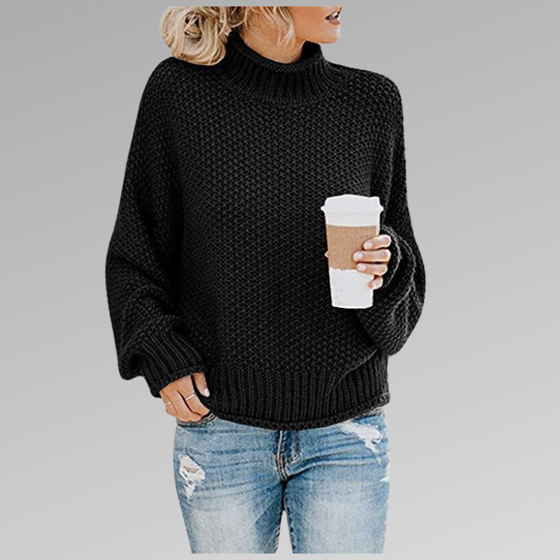 Stylish Knitted Sweater - Comfortable and Timeless – Black | The Bellemont Sisters Australia