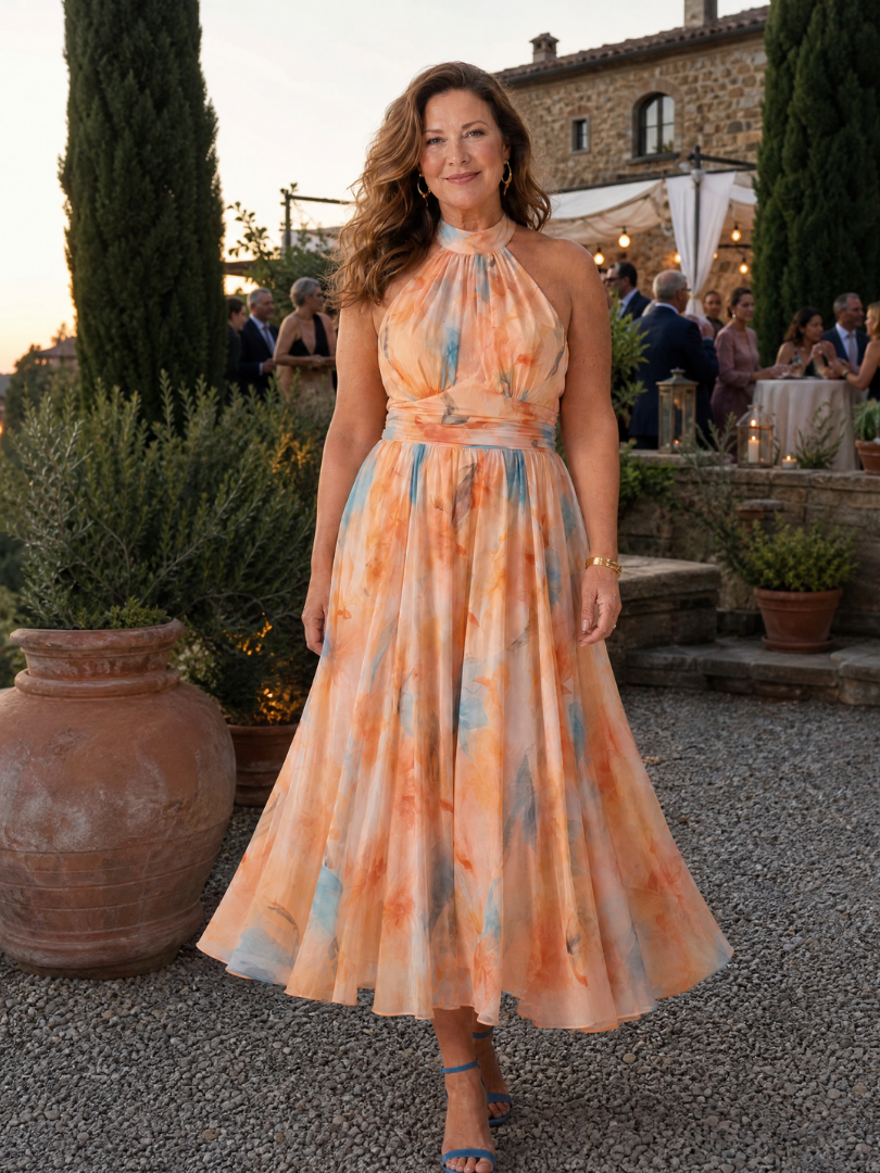 Elin™ Soft Halter Midi Dress | The Bellemont Sisters Australia