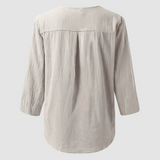 Melisa™ Casual Cotton & Linen Blouse | The Bellemont Sisters Australia