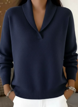 Harper Lane™ | V-Neck Sweater – Blue | The Bellemont Sisters Australia