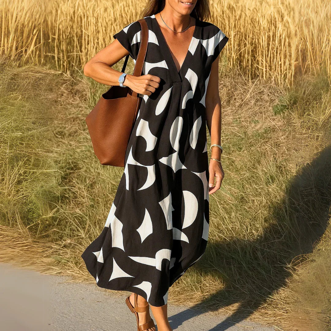 Tatiana™ | Cutwork Detail Maxi Dress – Black | The Bellemont Sisters Australia