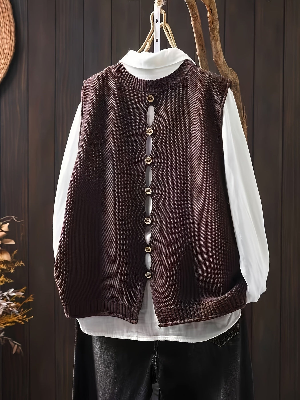 Rorie | Elegant Cardigan – Coffee | The Bellemont Sisters Australia