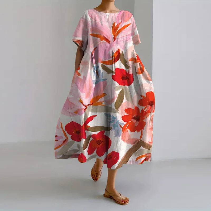 Rosanna floral summer dress – Pink | The Bellemont Sisters Australia