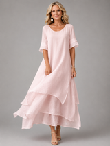 Liora™ | Flowing Grace Maxi Dress – Pink | The Bellemont Sisters Australia