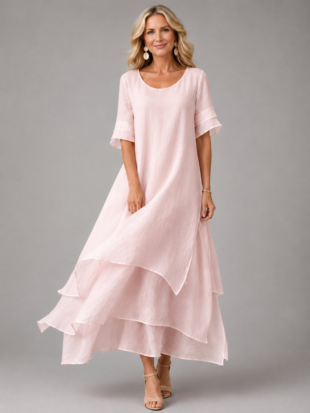 Liora™ | Flowing Grace Maxi Dress – Pink | The Bellemont Sisters Australia