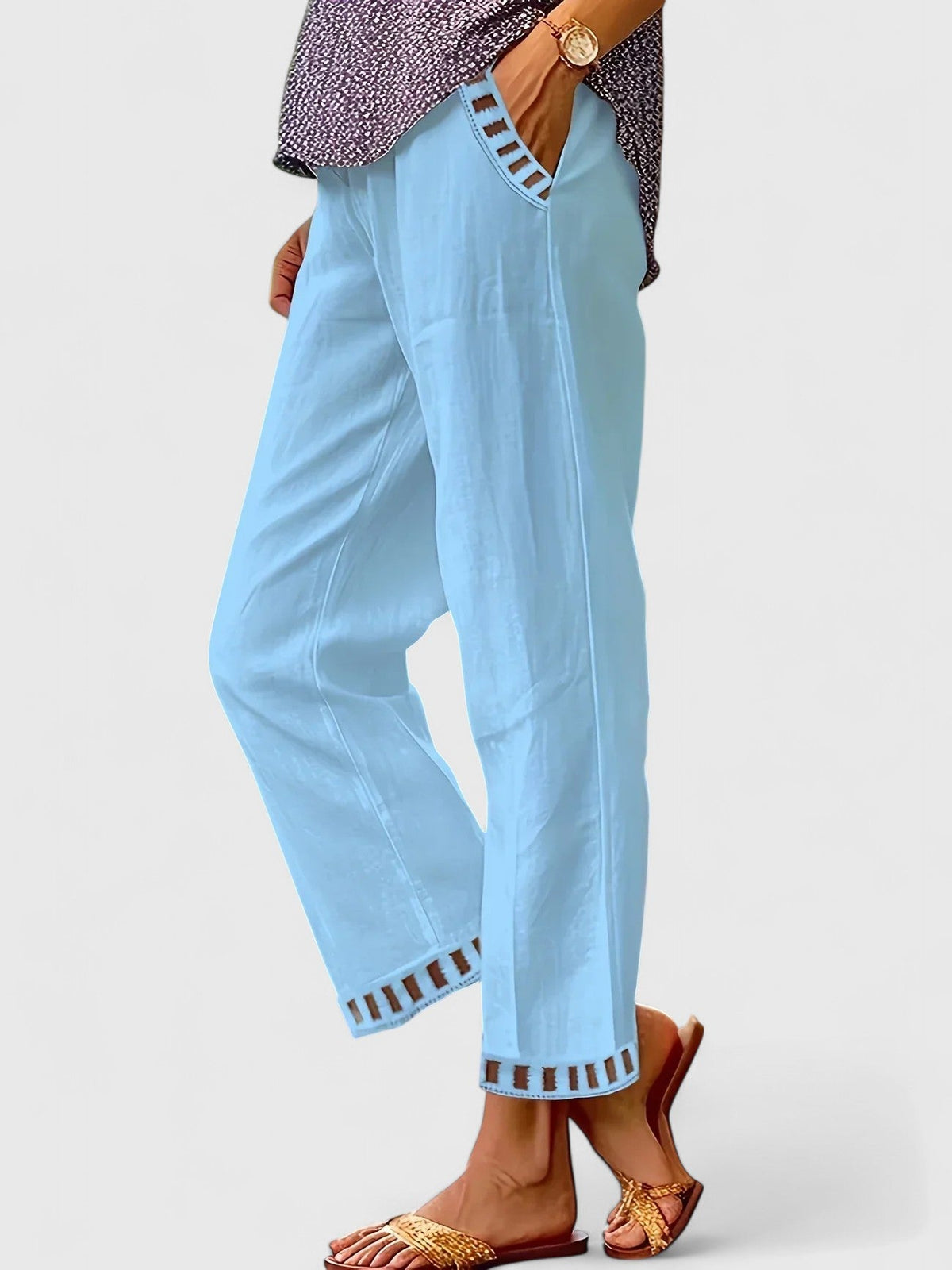 Skyla | Sophisticated Pants – Sky Blue | The Bellemont Sisters Australia