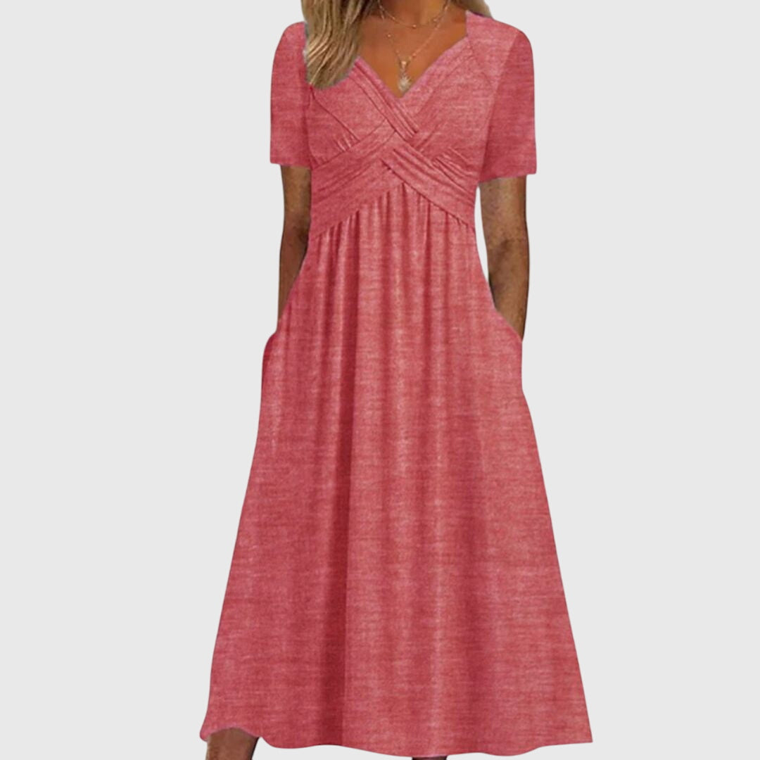 Amanda - Flattering Dress – Pink | The Bellemont Sisters Australia
