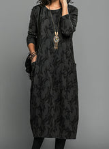 Kayla | Women's Wedding Guest Printed Midi Dress – Black | The Bellemont Sisters Australia